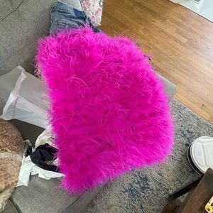 XL fashion nova feather dress never worn